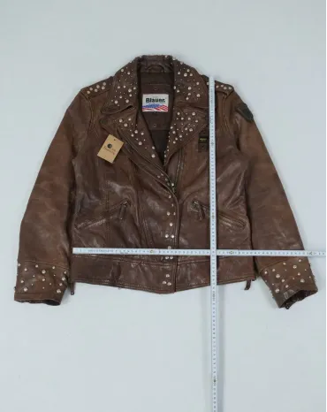 BLAUER CAZADORA DE PIEL MUJER MARRÓN