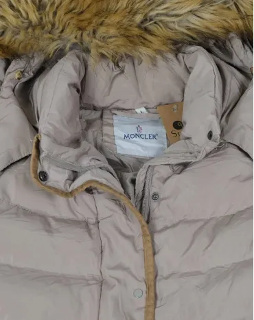 CAZADORA PLUMÍFERO MONCLER MUJER BEIGE