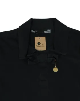 POLO MANGA LARGA LOVE MOSCHINO MUJER NEGRO