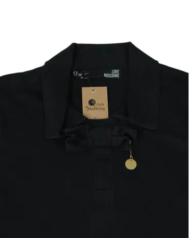 POLO MANGA LARGA LOVE MOSCHINO MUJER NEGRO