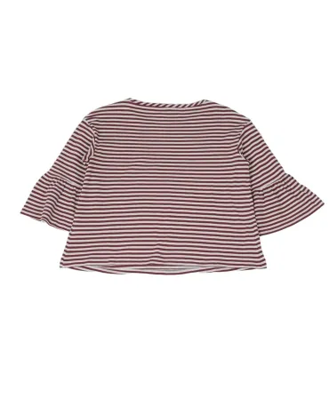 CAMISETA MARELLA MUJER ROJO BURDEO Y BLANCO
