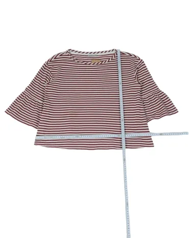 CAMISETA MARELLA MUJER ROJO BURDEO Y BLANCO