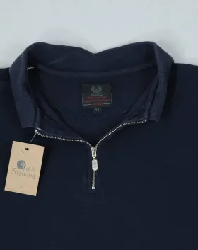 POLO BELSTAFF CREMALLERA AZUL MARINO