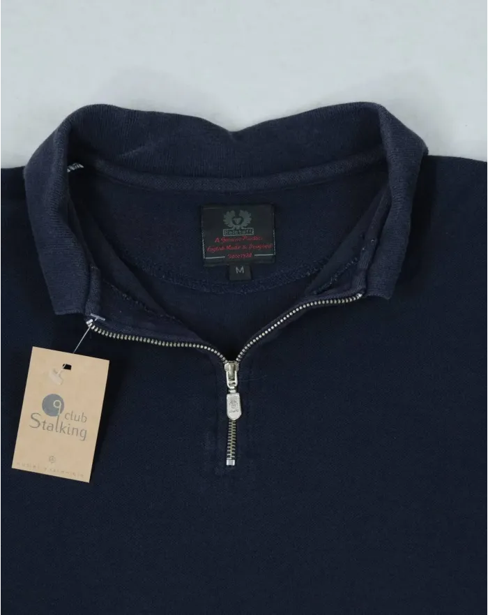 POLO BELSTAFF CREMALLERA AZUL MARINO