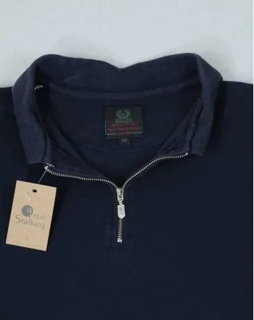 POLO BELSTAFF CREMALLERA AZUL MARINO