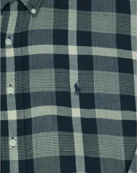 CAMISA RALPH LAUREN HOMBRE AZUL MARINO Y BEIGE