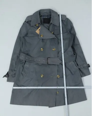 TRENCH HOMBRE GRIS