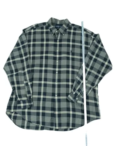 CAMISA RALPH LAUREN HOMBRE AZUL MARINO Y BEIGE