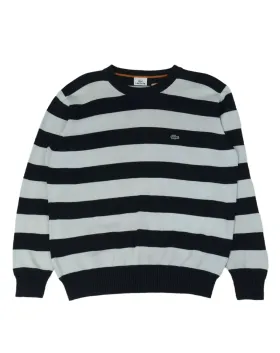 JERSEY LACOSTE HOMBRE NEGRO Y GRIS