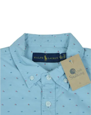 CAMISA RALPH LAUREN HOMBRE AZUL CLARO