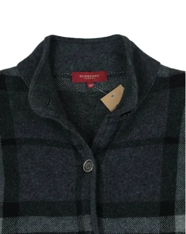 CHAQUETA DE LANA BURBERRY MUJER GRIS ANTRACITA