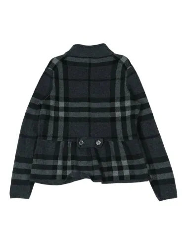 CHAQUETA DE LANA BURBERRY MUJER GRIS ANTRACITA