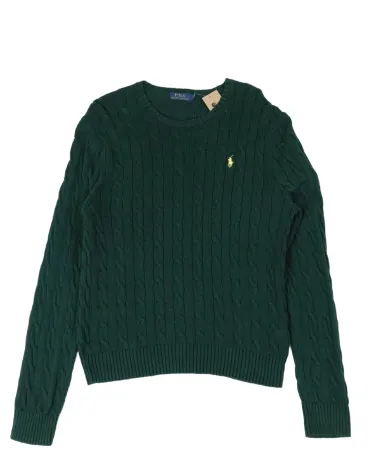 JERSEY POLO RALPH LAUREN MUJER VERDE BOTELLA