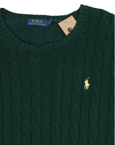 JERSEY POLO RALPH LAUREN MUJER VERDE BOTELLA