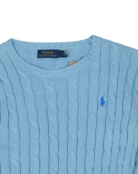 JERSEY DE PUNTO POLO RALPH LAUREN MUJER AZUL CIELO