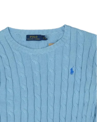 JERSEY DE PUNTO POLO RALPH LAUREN MUJER AZUL CIELO