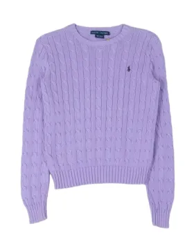 JERSEY DE PUNTO TRENZADO RALPH LAUREN MUJER LILA
