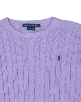 JERSEY DE PUNTO TRENZADO RALPH LAUREN MUJER LILA
