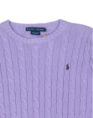 JERSEY DE PUNTO TRENZADO RALPH LAUREN MUJER LILA