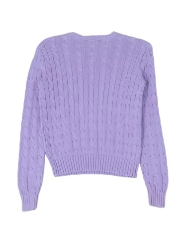 JERSEY DE PUNTO TRENZADO RALPH LAUREN MUJER LILA