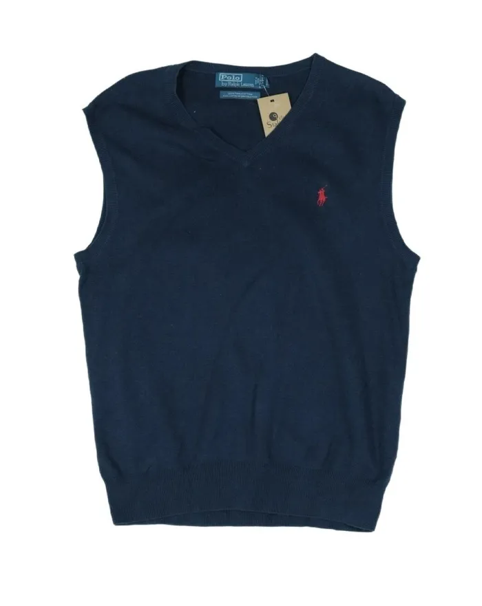 CHALECO PUNTO POLO RALPH LAUREN HOMBRE AZUL MARINO