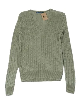 JERSEY TRENZADO RALPH LAUREN MUJER VERDE SALVIA