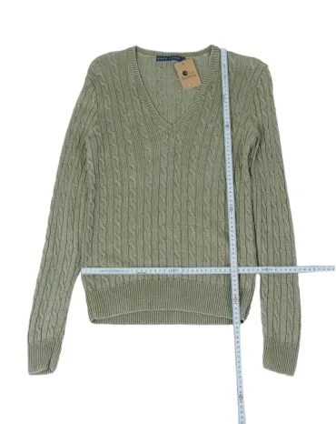 JERSEY TRENZADO RALPH LAUREN MUJER VERDE SALVIA