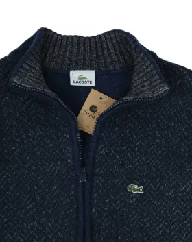 CHAQUETA DE PUNTO LACOSTE HOMBRE AZUL MARINO