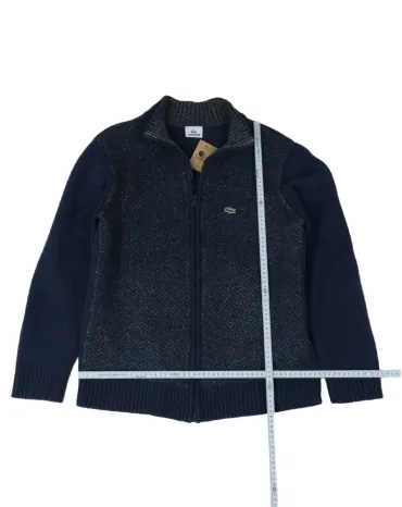 CHAQUETA DE PUNTO LACOSTE HOMBRE AZUL MARINO