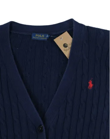 CARDIGAN RALPH LAUREN MUJER AZUL MARINO