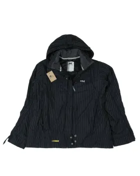 CAZADORA ACOLCHADA HELLY HANSEN MUJER NEGRO RAYAS BLANCAS