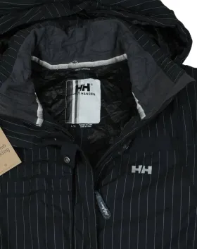 CAZADORA ACOLCHADA HELLY HANSEN MUJER NEGRO RAYAS BLANCAS