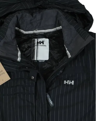 CAZADORA ACOLCHADA HELLY HANSEN MUJER NEGRO RAYAS BLANCAS