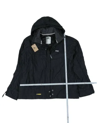 CAZADORA ACOLCHADA HELLY HANSEN MUJER NEGRO RAYAS BLANCAS