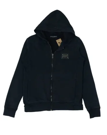 DOLCE & GABBANA SUDADERA CON CREMALLERA HOMBRE NEGRO