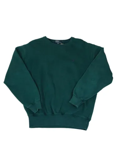 SUDADERA CUELLO REDONDO POLO RALPH LAUREN UNISEX VERDE BOTELLA