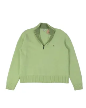 JERSEY CUELLO ALTO CON CREMALLERA LACOSTE HOMBRE VERDE PISTACHO