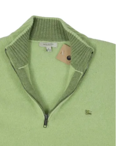 JERSEY CUELLO ALTO CON CREMALLERA LACOSTE HOMBRE VERDE PISTACHO