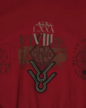 JERSEY GIANFRANCO FERRÉ HOMBRE ROJO BORDÓ
