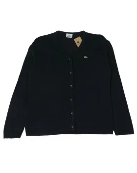 CÁRDIGAN LACOSTE MUJER NEGRO