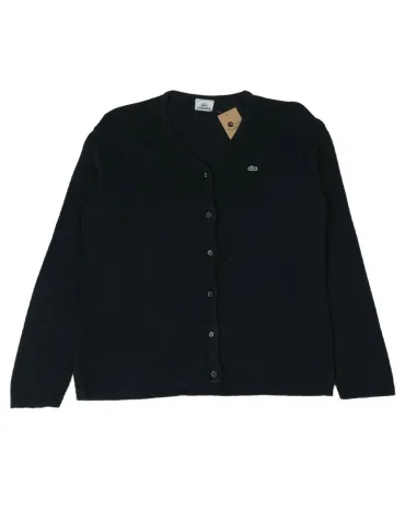 CÁRDIGAN LACOSTE MUJER NEGRO