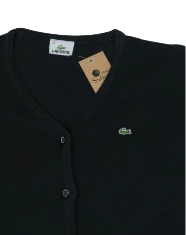 CÁRDIGAN LACOSTE MUJER NEGRO