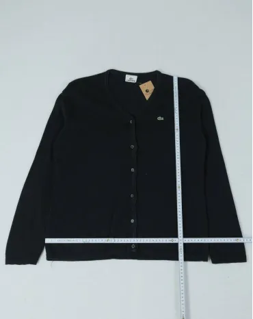 CÁRDIGAN LACOSTE MUJER NEGRO