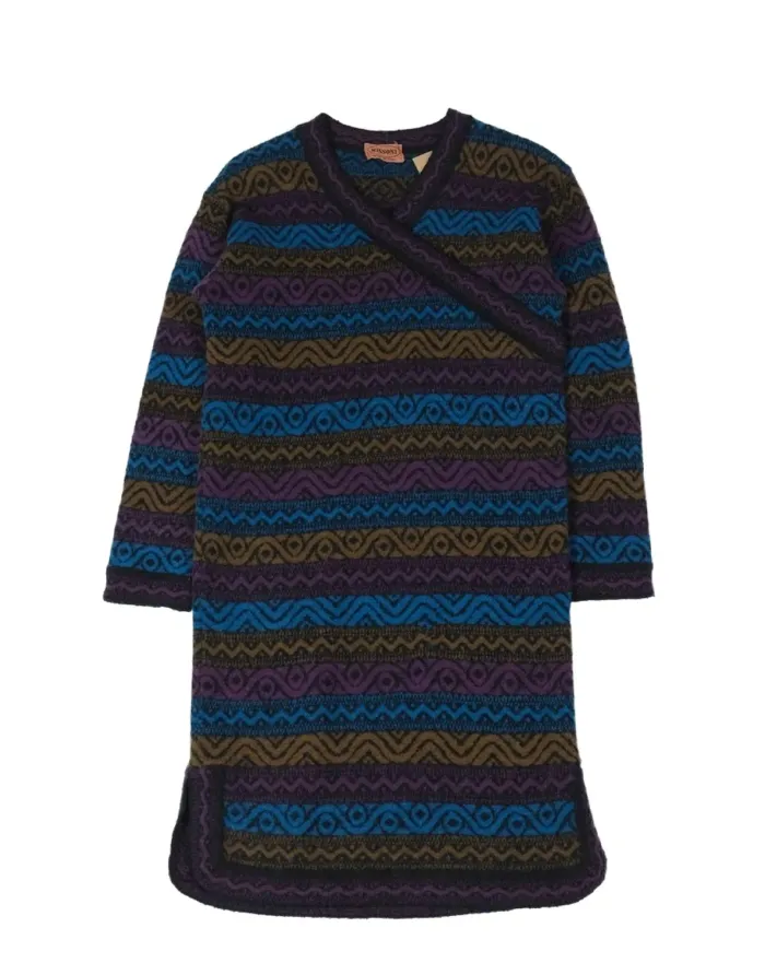 VESTIDO JERSEY MISSONI MUJER AZUL Y MORADO