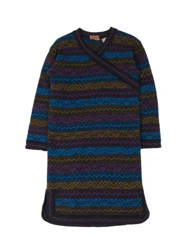 VESTIDO JERSEY MISSONI MUJER AZUL Y MORADO