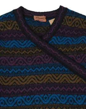 VESTIDO JERSEY MISSONI MUJER AZUL Y MORADO