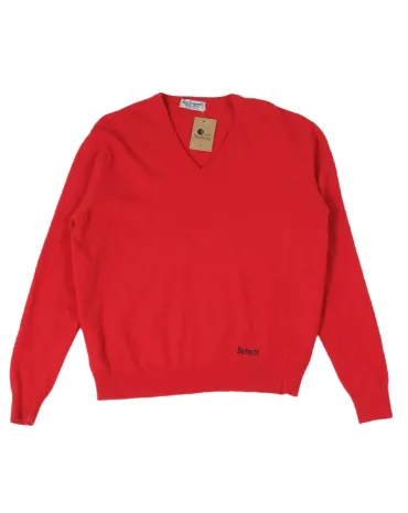 JERSEY CUELLO V BURBERRYS HOMBRE ROJO