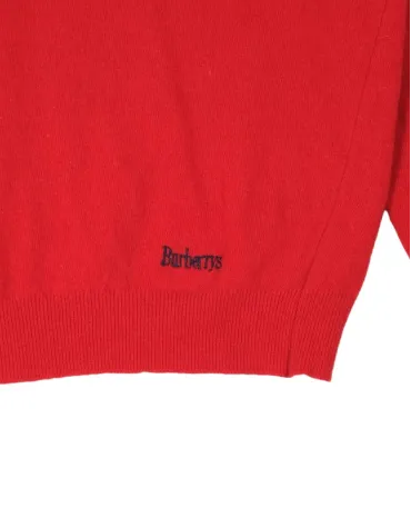 JERSEY CUELLO V BURBERRYS HOMBRE ROJO