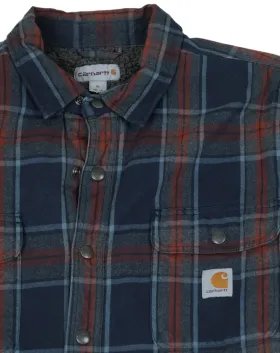 CAMISA-CHAQUETA CARHARTT HOMBRE AZUL MARINO A CUADROS