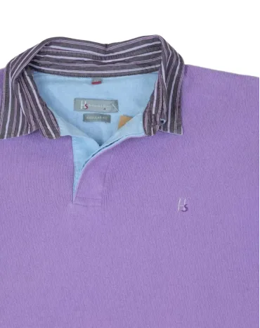 POLO RUGBY HOMBRE LILA